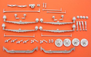 KFS 1/24 雙轉向 直型 4軸 卡車懸吊組 (TQ